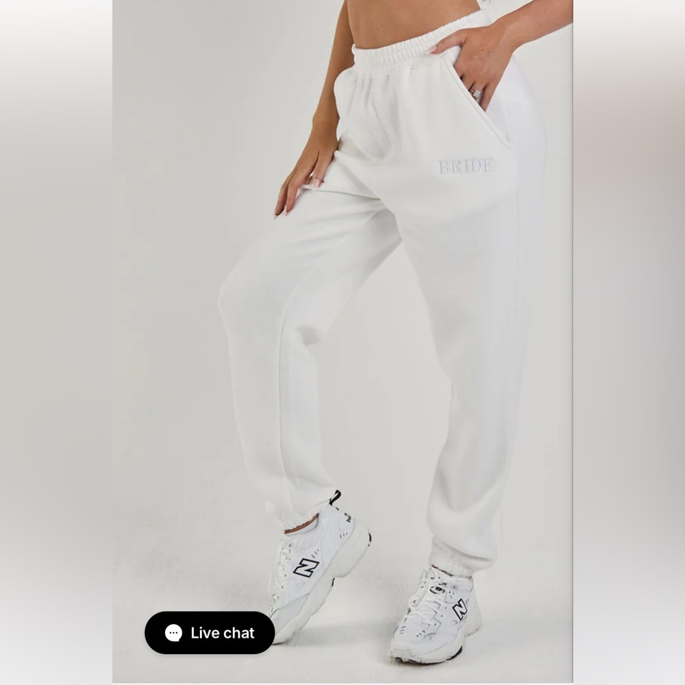 Bride Statement Sweatpants - White Size: XS